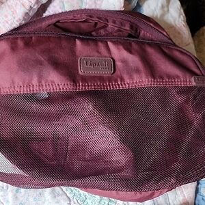 Lipault Paris Women's Travel Bag in Burgundy Mesh Front